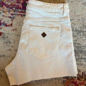 Abrand denim “The Venice” shorts in white